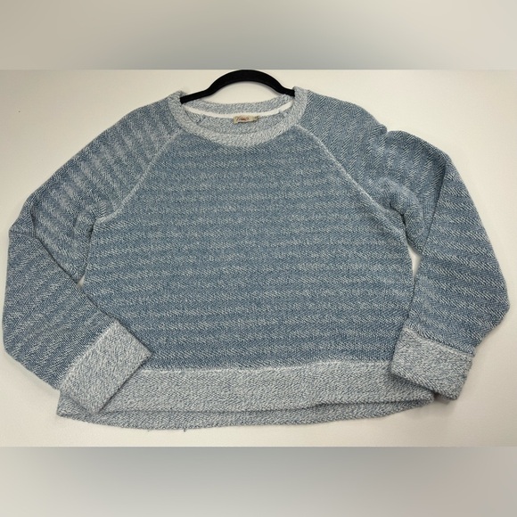 Faherty Whitewater Bells Crewneck Organic Cotton Blend Sweater Medium - Picture 3 of 12